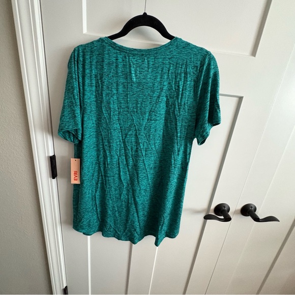 NWT, evri, 0x, plus, short sleeve, flattering, comfy, v neck, School, Teacher - Picture 4 of 4
